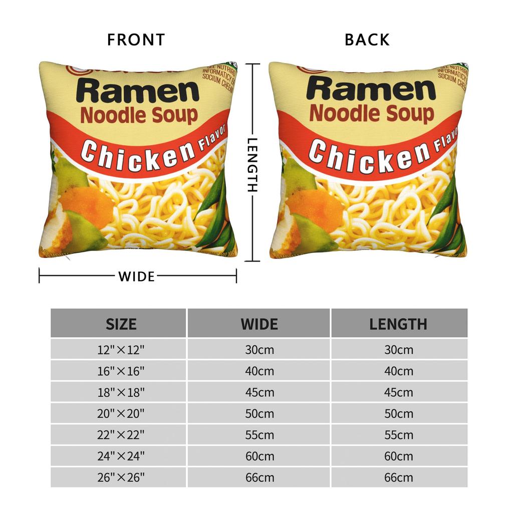 Maruchan Ramen Noodle Soup Pillow Case  Custom Pillow Cover For Sofa Home Decor Novelty Pillowcases