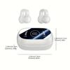 CLIP-ON HEADSET: Mini Wireless Headphones with Universal Mobile Phone Control and Voice Health Features, Compatible with All Smartphones