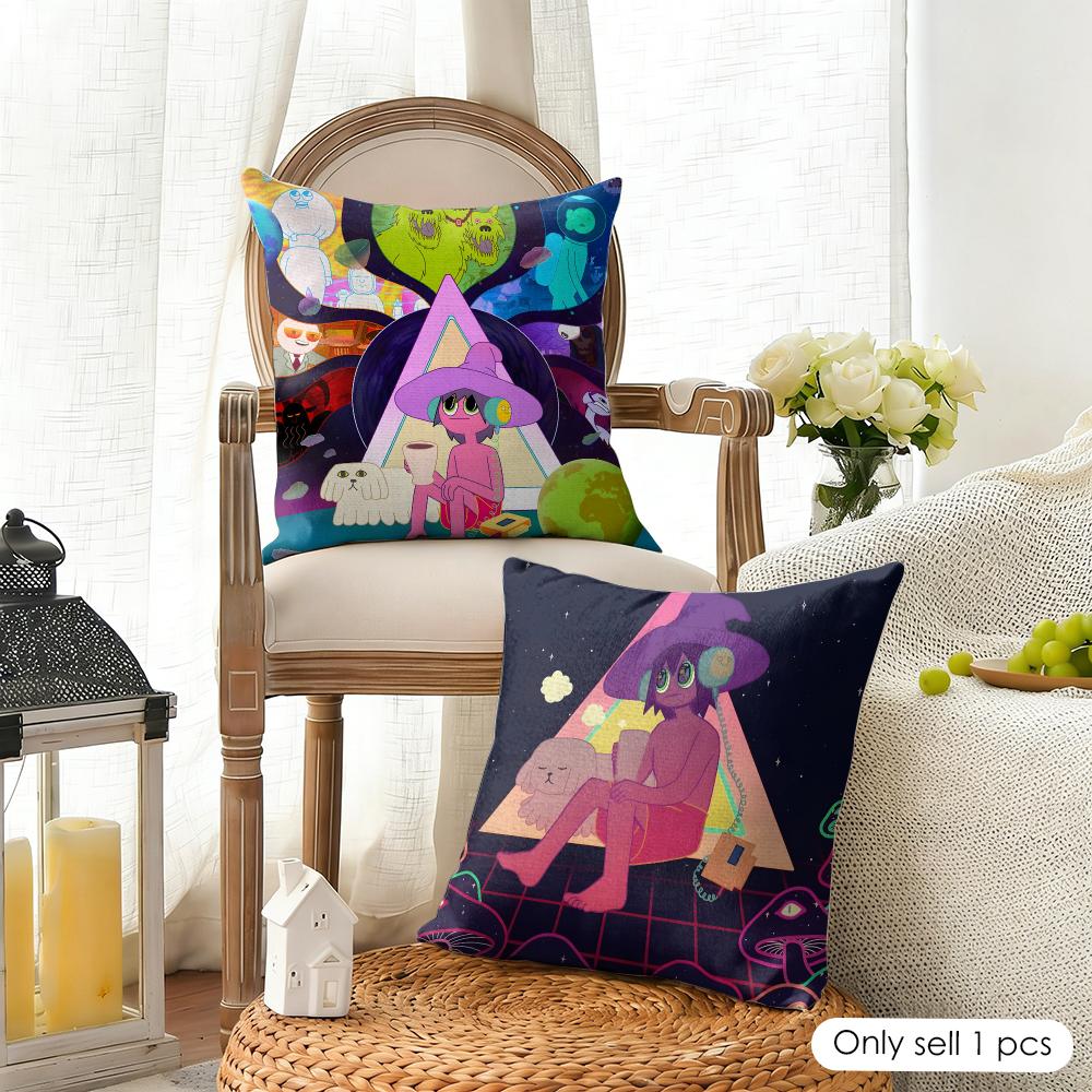 Cartoon The Mmidnight Ggospel Cushion Cover Organic Linen Square Pillow Case Durable Nonallergenic And Kind To Skin