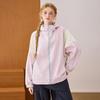 COOLHUT Women's Lilac Color-Block Hooded Jacket