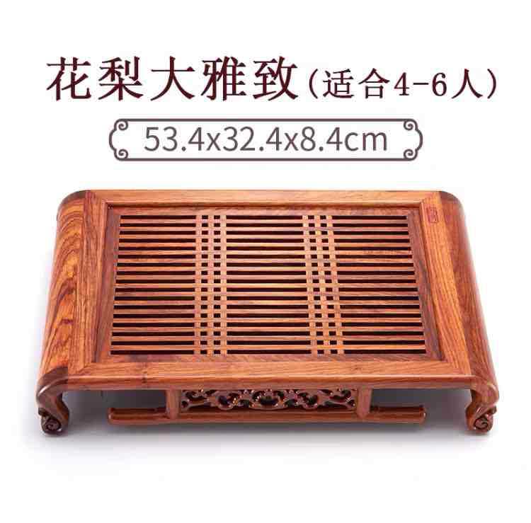 Поднос для чая из черного дерева для домашнего офиса — фото 7