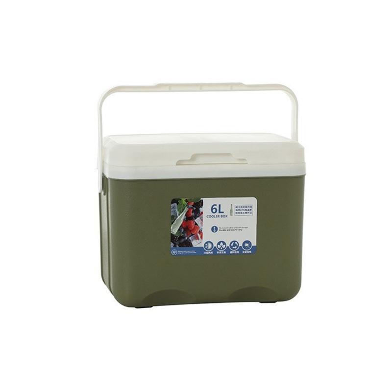 Portable Insulated Ice Chest Food Storage Box for Camping Outdoor Picnics with Ergonomic Handle and PP Construction