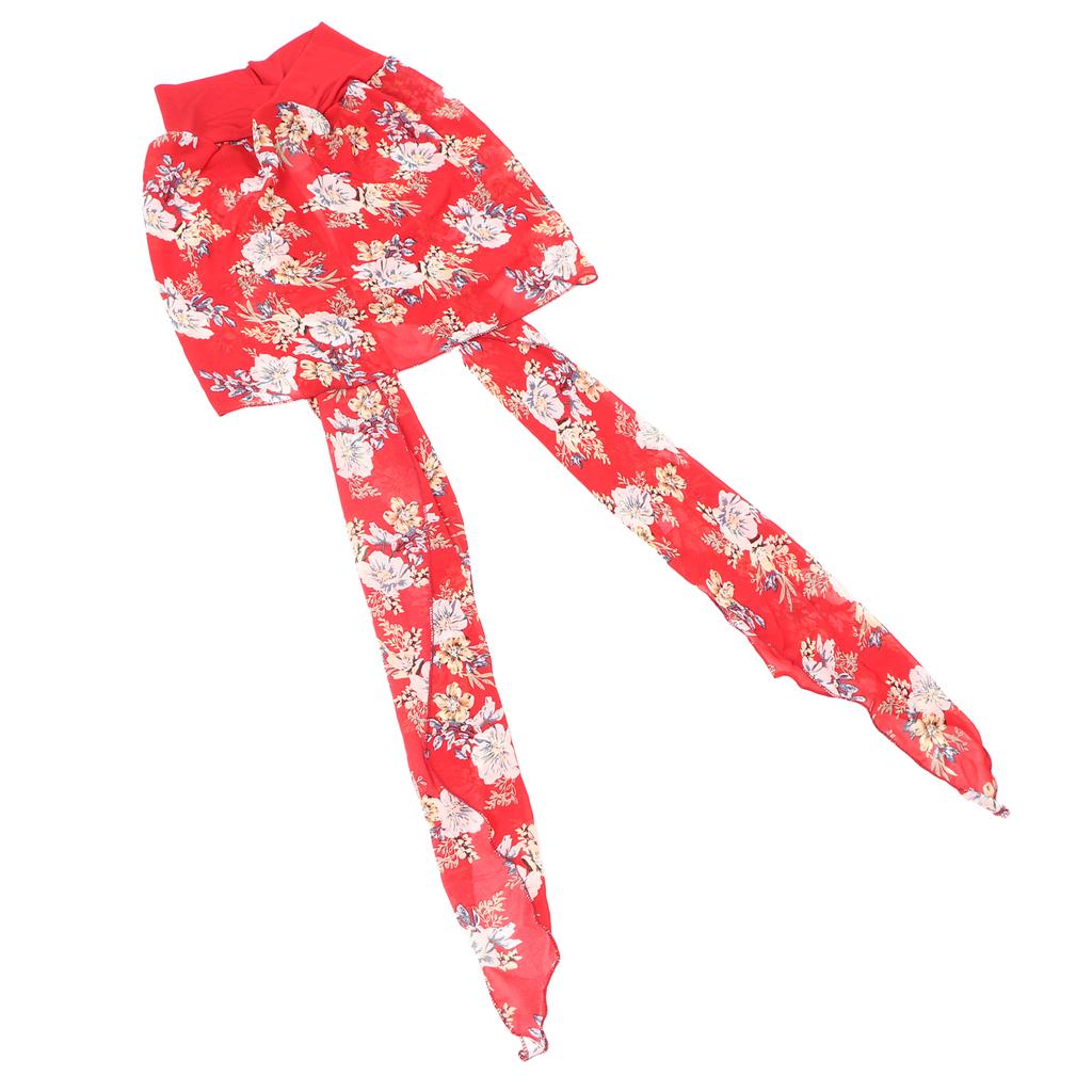 Soft Chemo Headwear Turban Women Fashionable Elegant Floral Print Head Scarf Headwrap for Travel