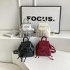 Portable Bright Solid Pu Backpacks For Women Simple High Quality Compact Cool Pendular Versatile Premium Durable