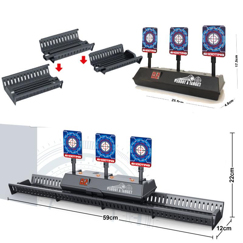 Ținte pentru Pistoale Nerf Țintă Electrică cu Resetare Automată Accesorii Joc de Tir cu Sunet și Lumină Jucării Copii Scor de Mare Precizie