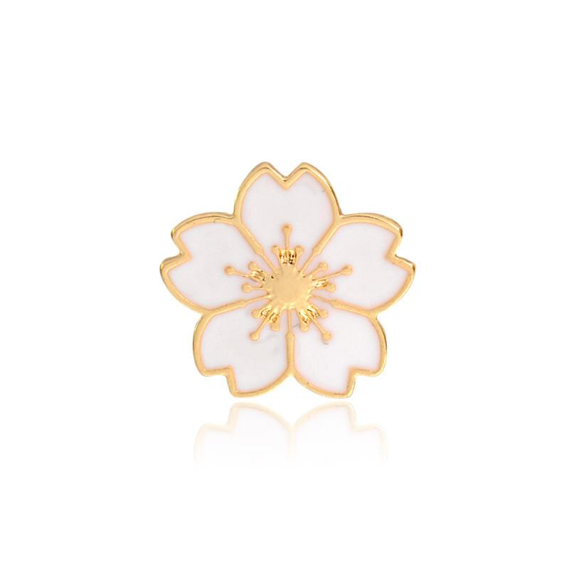 

Trendy Floral Alloy Badge With Charming Cherry Blossom Design For Men And Women XZ683