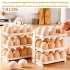 Egg Storage Container Large Capacity Food Grade BPA Free Foldable Design Portable Egg Holder Refrigerator Tray