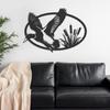Flying Duck Metal Wall Art Farmhouse Wildlife Decor Nature Hanging Metal Sculpture Gift