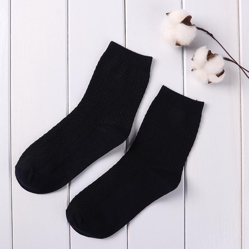 Men's Bamboo Fiber Business Socks Male Breathable Compression Long Socks Casual Sock Plus Size EU 39-44