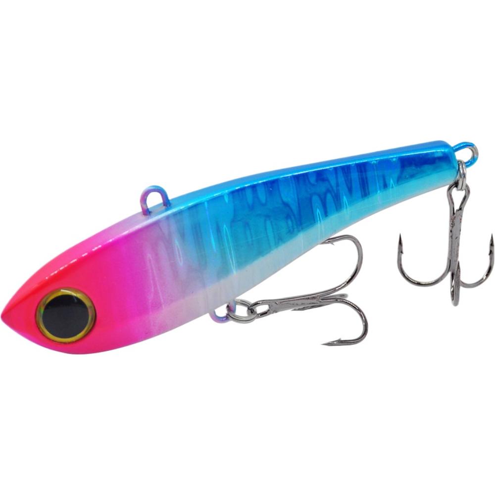 

34g 85MM Fishing Lure VIB Bait For Surface To Mid Long Casting Fishing Lure Bass Pesca Tuna Double Hooks Sardine Shape Hard Bait рожевий