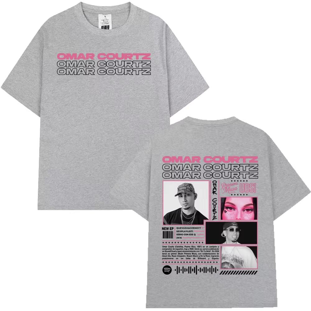 2026 Rapper Omar Courtz Primera Musa Album Tour Merch Unisexs Women Hip Hop FashionCasual Cotton Aesthetics Tshirts S