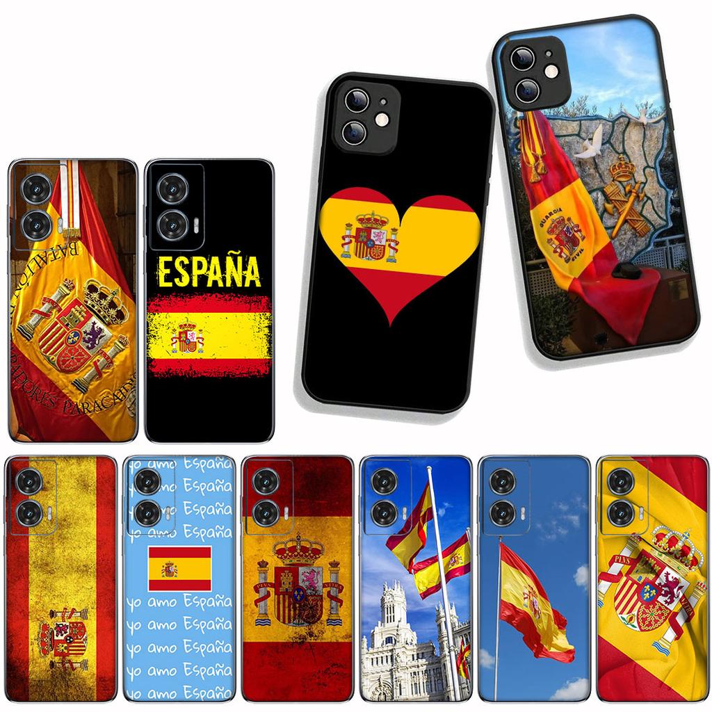 Cover for Samsung Galaxy A55 A56 A25 A36 A54 S8 S9 S21 S20 FE A53 A13 A12 A14 A33 A70 A71 A51 A21S Case Spain Flag Yellow Red