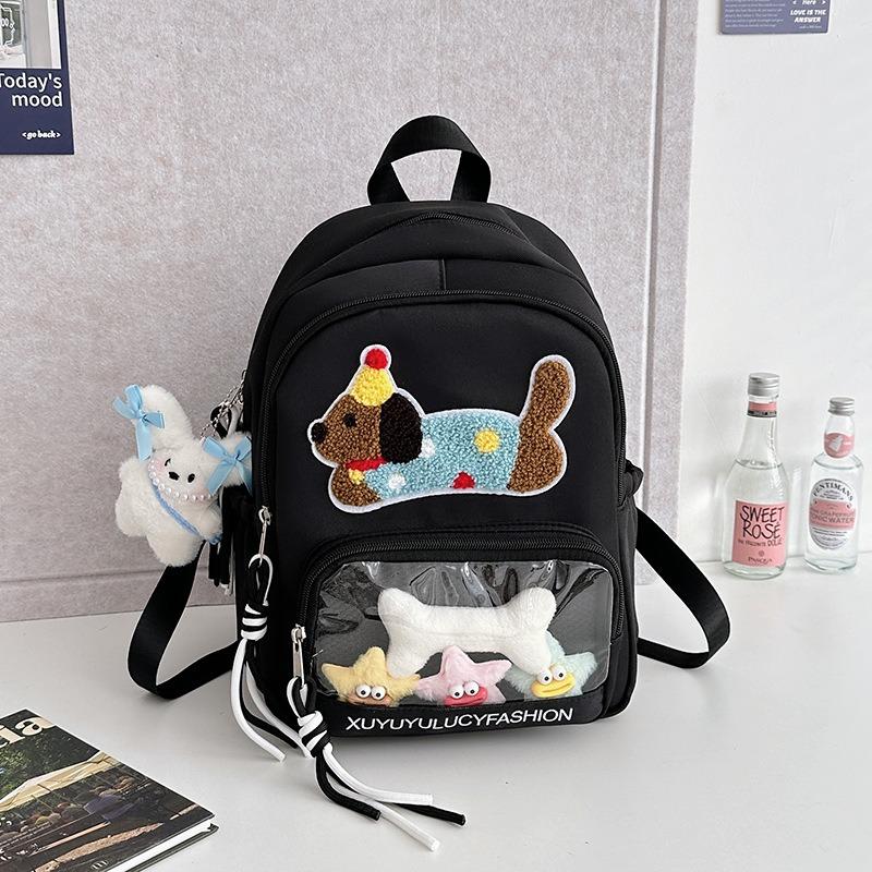 Backpack Girls Junior High School High School Niche Transparent Large Capacity Backpack Travel School Bag