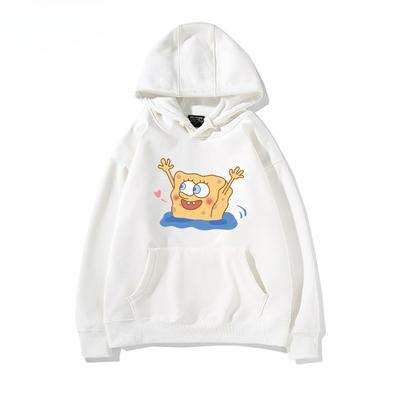 SpongeBob SquarePants Big Stars Surrounding Hoodies Student Couples Autumn and Winter Loose and Versatile Clothes Trendy