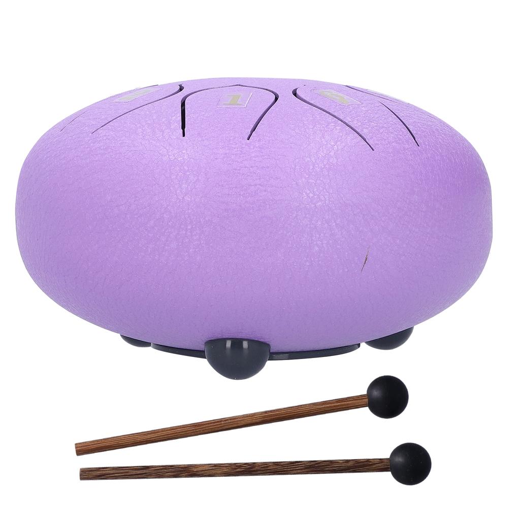 6 Zoll 8 Töne Zungentrommel mit Schlägeln Musikbuch Musikalisches Schlaginstrument für Meditation