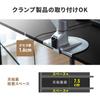Sanwa Direct Simple Desk 40cm x 90cm Sub-Desk, (W) (D), Black, 100-DESKF049BK