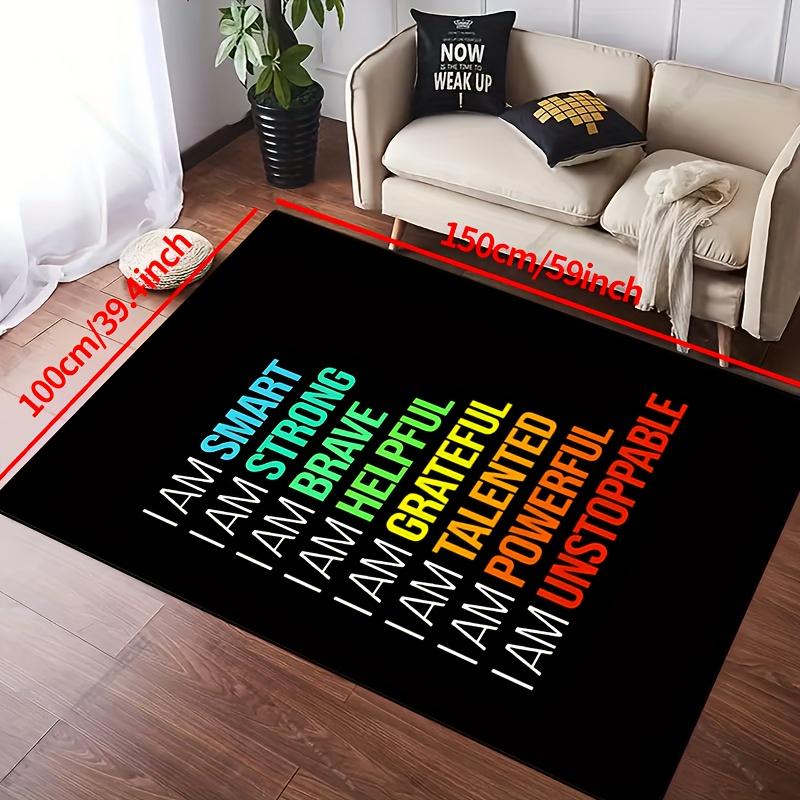 1pc Non-Slip Machine Washable Polyester Door Mat Rug Tapestry for Hallway Aisle Living Room Bedroom Foyer Outdoor Patio Garden Courtyard