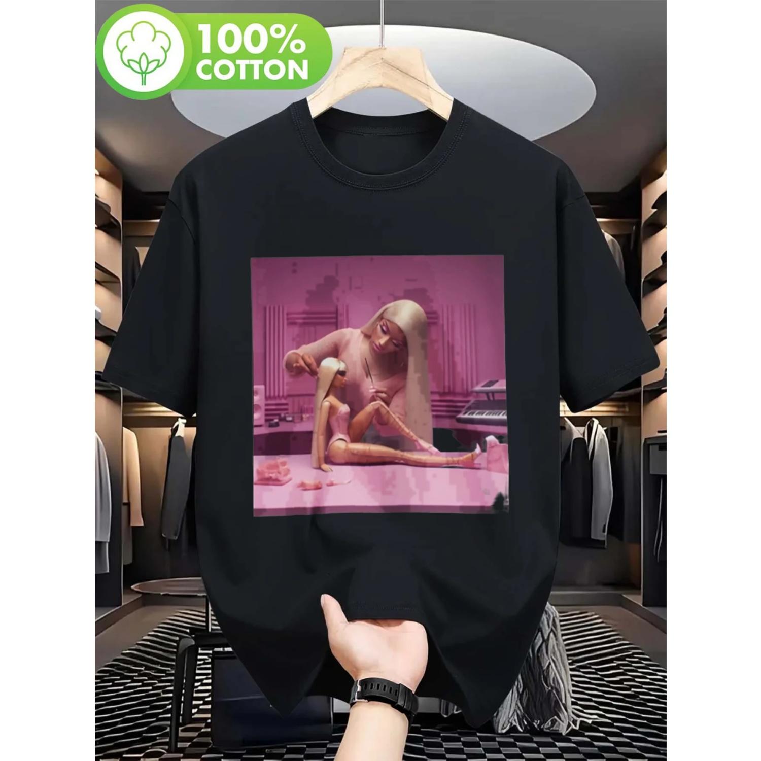 

Графическая футболка Pink Friday 2 Tour - Унисекс для взрослых, Черная, Бохо-стиль, Принт, Подходит для всех сезонов S чёрный