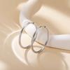 Vnox 1.6mm/2mm/2.5mm Thick Gold Plated Round Huggies Hoop Earrings, Trendy Cartilage Jewelry, Minimalist Ear Needle Accessories