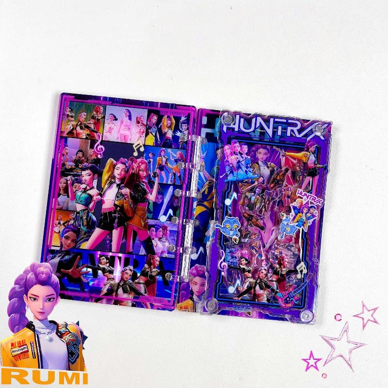 A7 Kpop Dämonenjäger Notizbuch Rumi Mira Zoey Ordner Cartoon Anime Muster Ordner Notizblock Student Schreibwaren Zubehör Geschenke