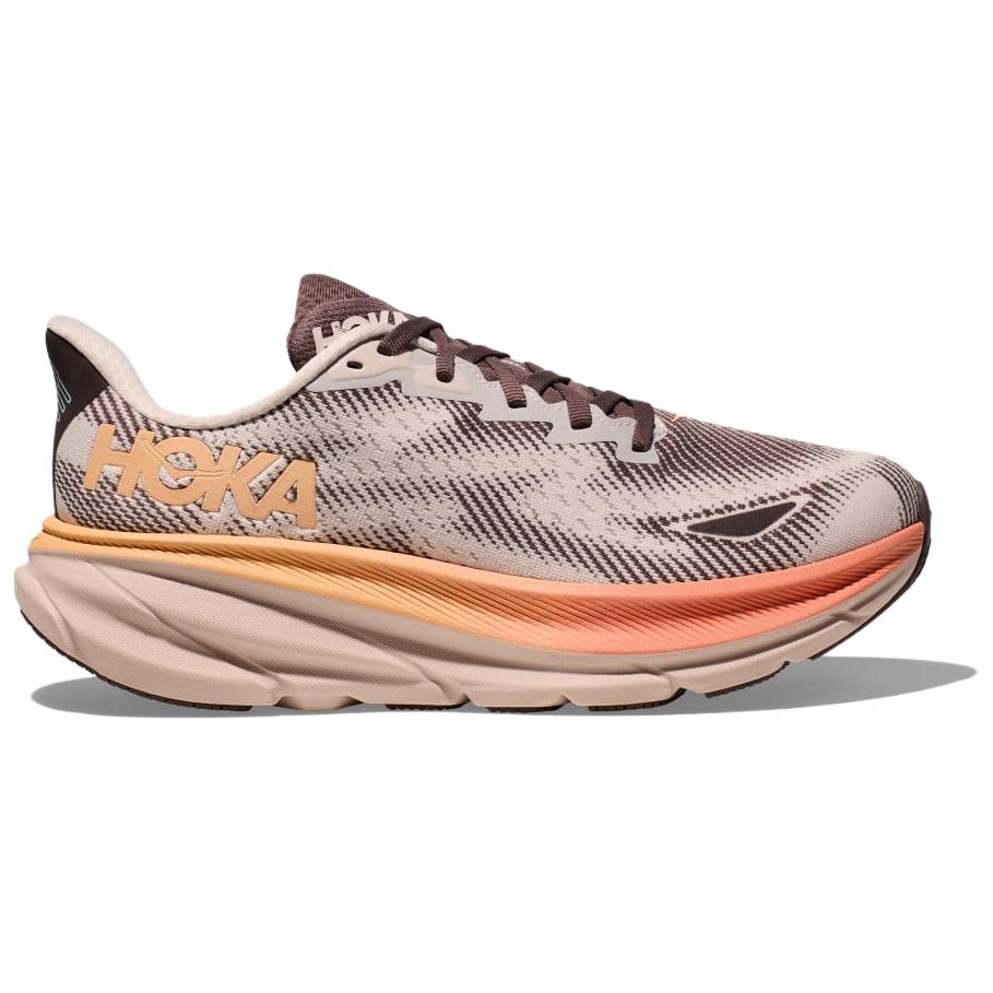HOKA One One CLIFTON ONE 9 Comfortable And Lightweight Low Top Running Shoes Women's Brown 1141490FCMK