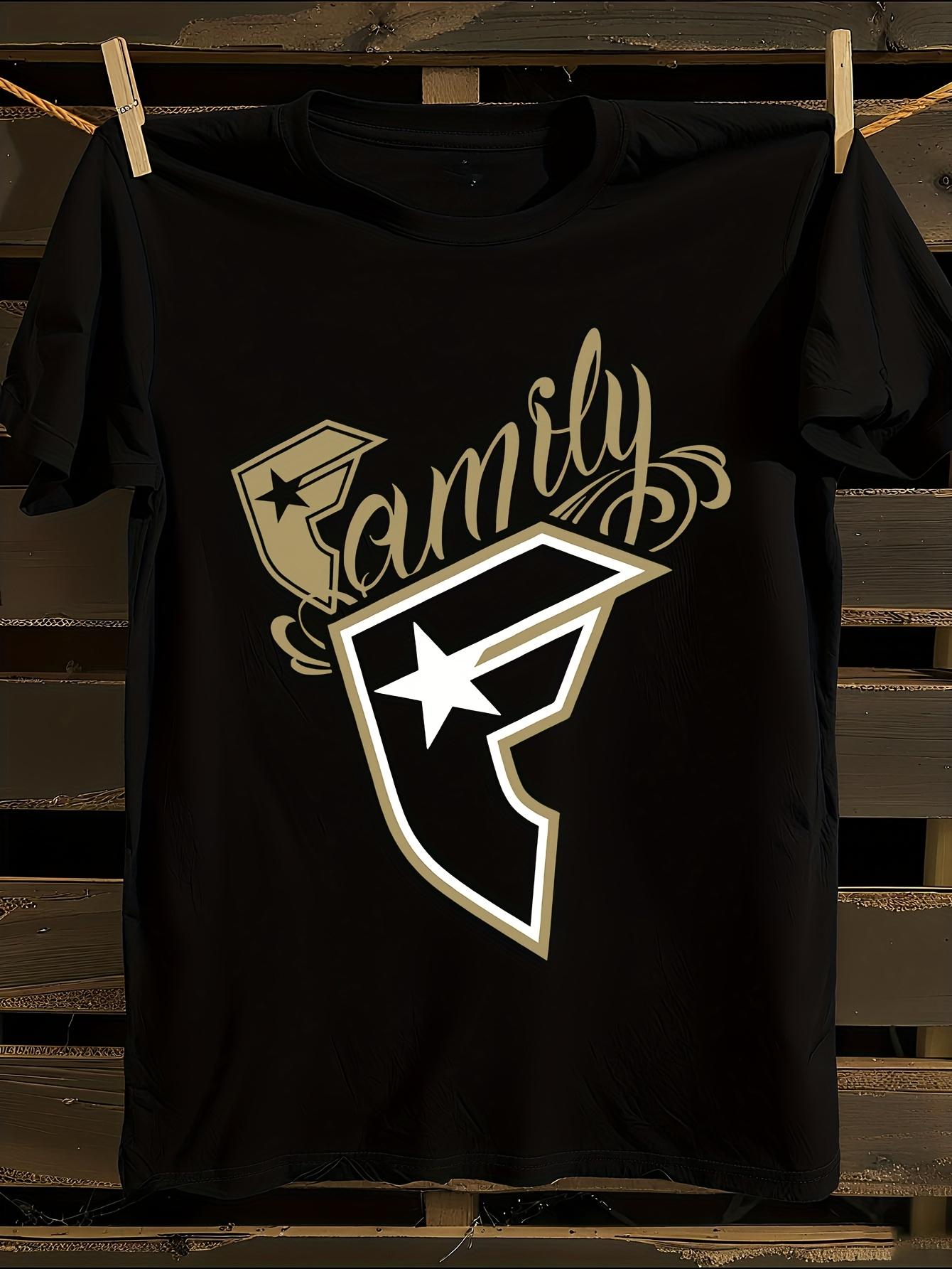 Black and Golden Wildcat Print Crew Neck T-shirt XL
