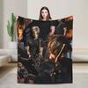 Leon Kennedy Collage Plush Blankets Kids Flannel Throw Blanket For Couch Bed Warm Soft Custom Quality Bedspread Gift
