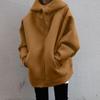 Loose Streewear Hoodies Women Zipper Hooded Sweatshirt Coat Jacket Solid Color Top Coat Long Sleeve Female Blouse Fashion Hoodie