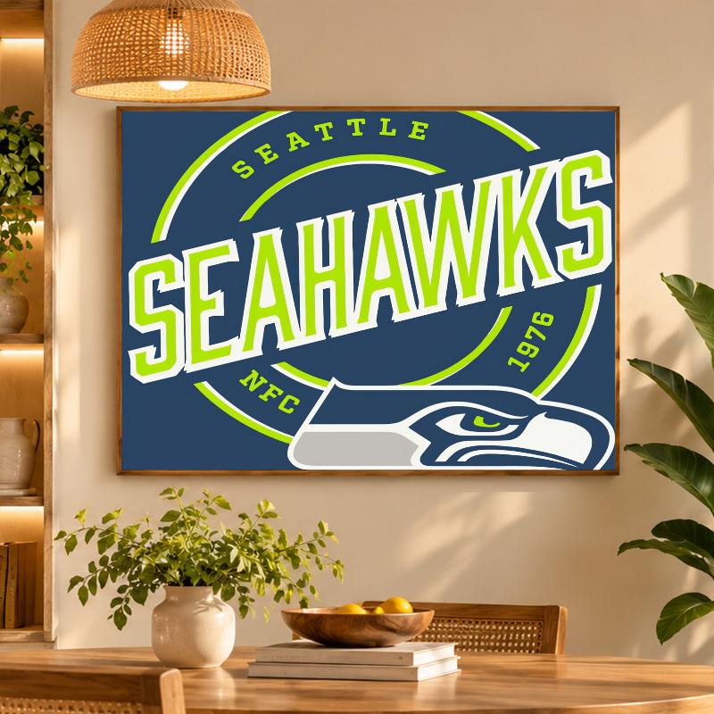 5D Diamond Painting Seattle Seahawks DIY Full Drill Diamond Art Kit Home Decoration