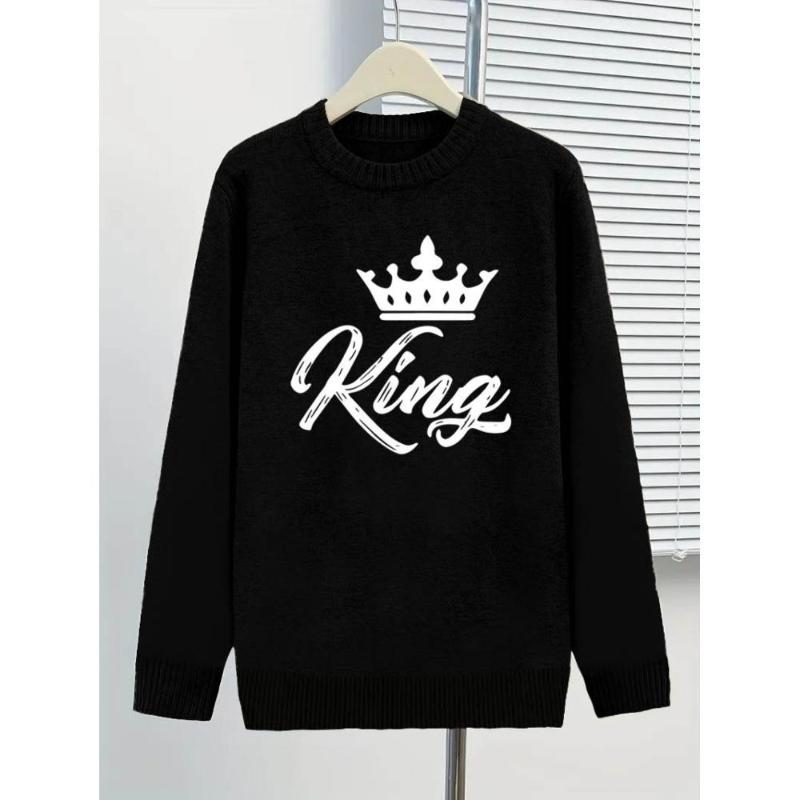 

Basic Sweater for Men Women, Comfort Fit, Easy Matching XXL чёрный