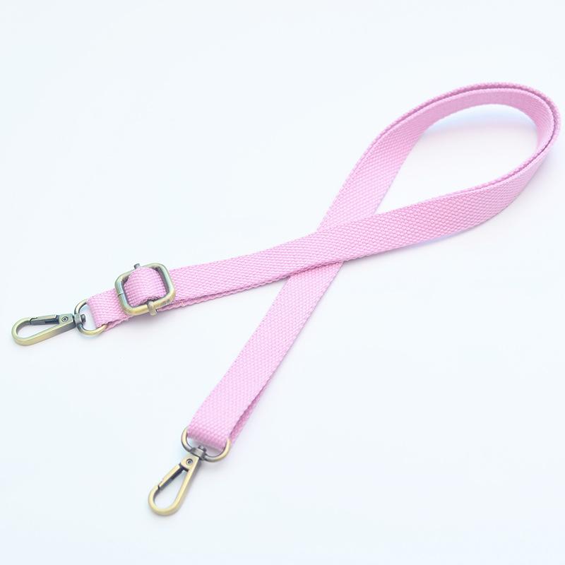 20mm Wide Canvas Bag Accessories Shoulder Strap Thickened Adjustable High Quality Bronze Buckle Shoulder Bag Strap Wholesale