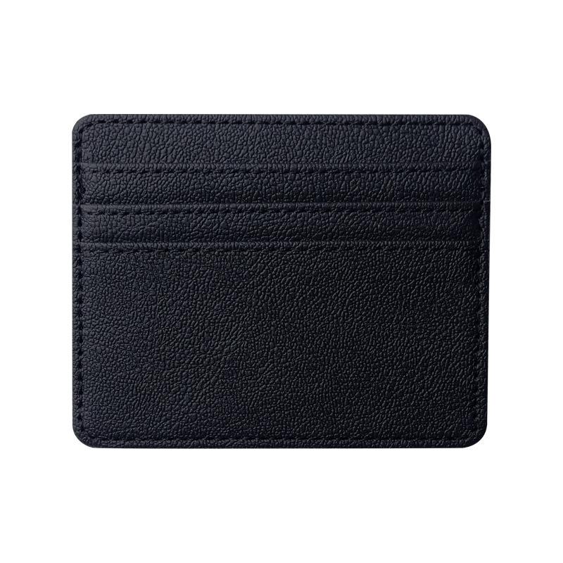 Select Multi-card Position Ultra-thin Card Bag RFID Anti-theft Degaussing Pu Card Bag NFC Shielded Leather Card Sleeve