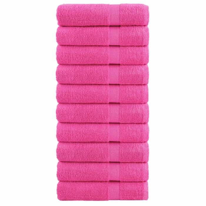 VidaXL Essuie-mains de Qualité Supérieure 10 pcs, Serviettes de Bain, Serviettes à Main, Débarbouillettes de Salle de Bain, 137523