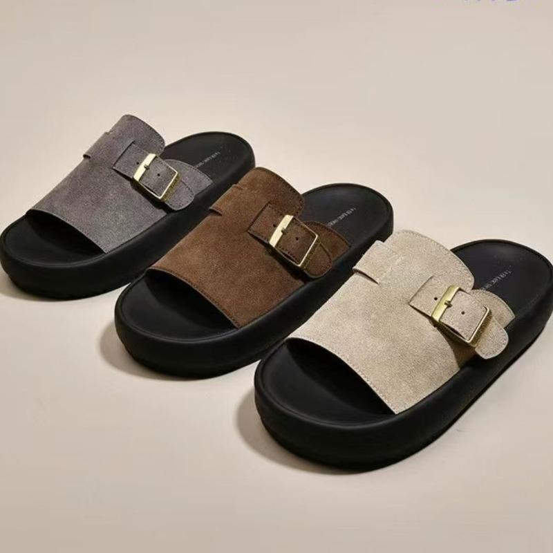 One-word Slippers Women's Summer Out New Lightweight Wear-resistant High-value Casual Beach Shoes