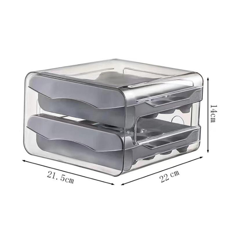 Transparent Egg Storage Container With Food Grade Material And 32 Egg Capacity Perfect For Kitchen Refrigerator Use