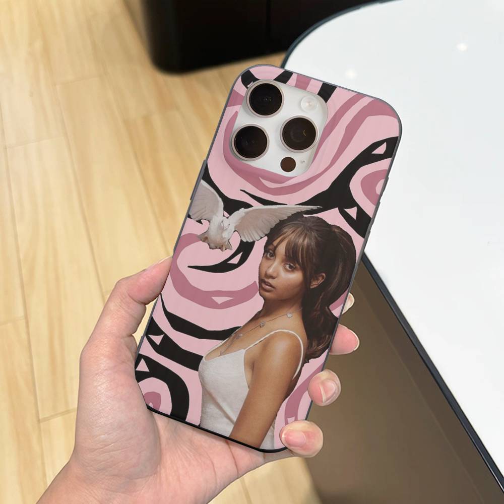 Singer P-Pinkpantheress Phone Case For IPhone 11 12 13 14 15 16 17 Pro Max PLUS Pro Wave Corrugated Silicone Case