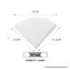 V60 Fan-shaped Raw Wood Pulp Coffee Filter, 100 Sheets, Hand Drip Disposable