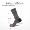 TFO DuPont Coolmax Outdoor Five-Toe Socks, Hiking Socks, Quick-Drying Functional Sports Socks 2202436, Men's Gray