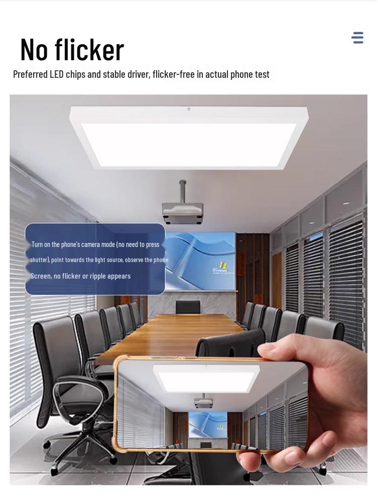 Aufputz-Quadrat-LED-Deckenleuchtenpaneel - Aluminium Büro-Ingenieurmodell