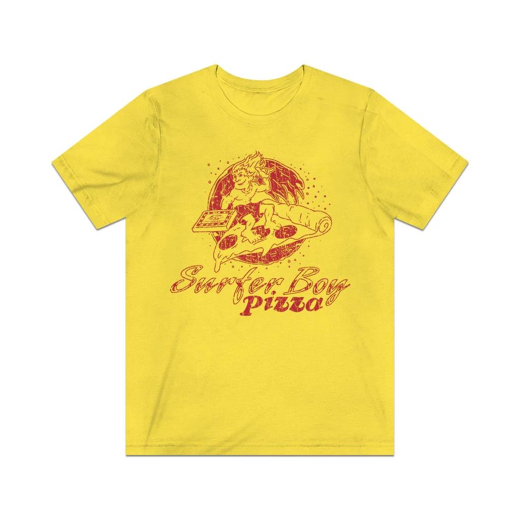 Surfer Boy Pizza 1986 F/B Vintage Men s T shirt 4XL