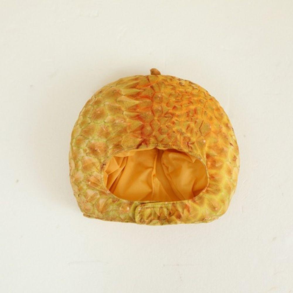 Soft Comfortable Durian Plush Hat Cartoon Durian Photo Hat Whimsical Simulation Fruit Hat Party