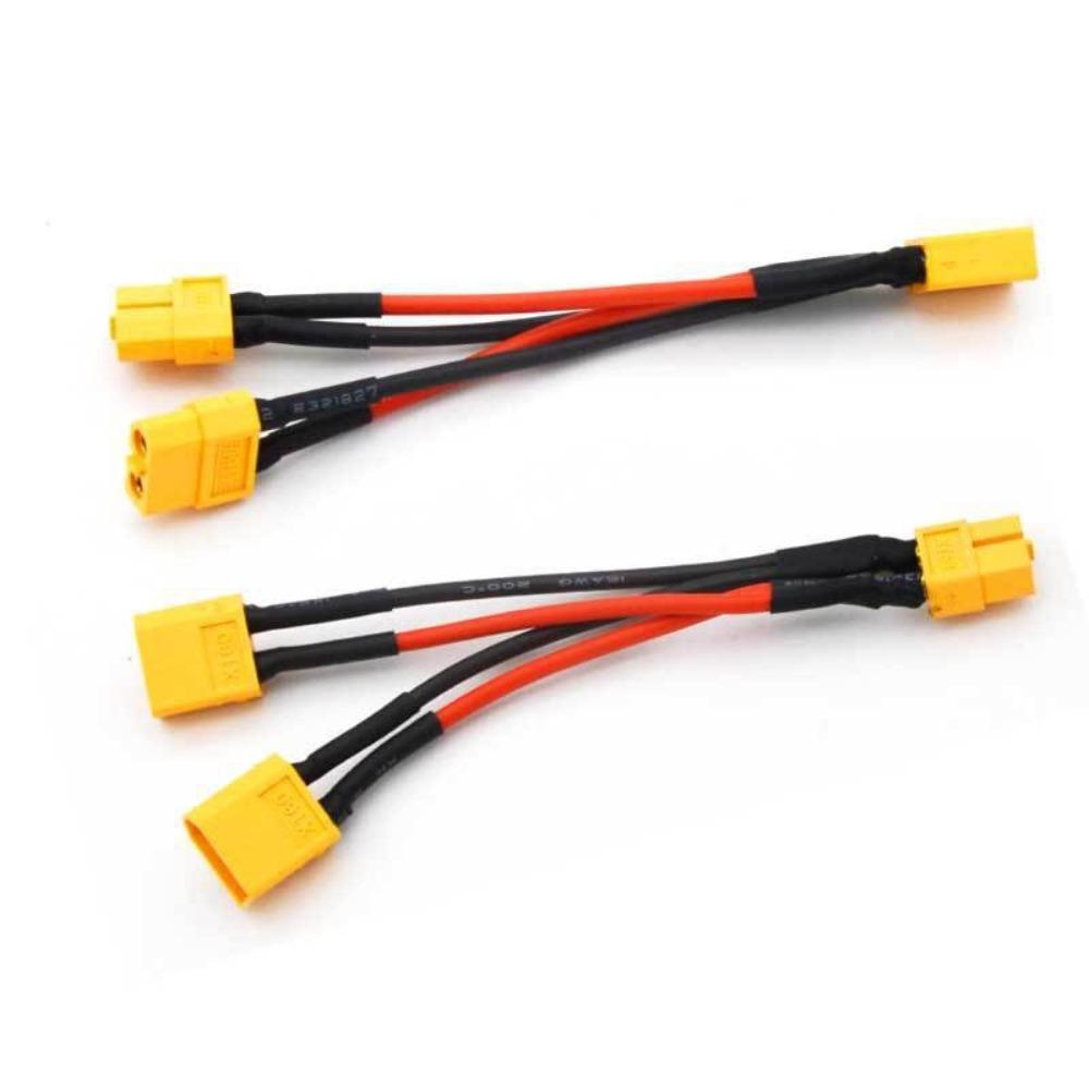 Male Female Plug Parallel Battery Connector 14 AWG Connector Cable  for RC Battery Motors