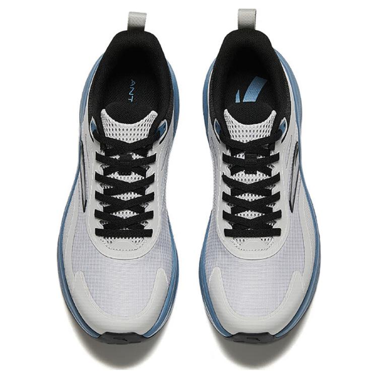 Anta Bequeme Vielseitige Rutschfeste Verschleißfeste Low-Top Freizeit-Laufschuhe Herren Sneaker Grau Schwarz 112445506-9