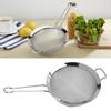 Large Mesh Strainer 316 Stainless Steel Colander Sieve Sifter With Sturdy Handle For Pasta Fruits Vegetables Easy To Clean