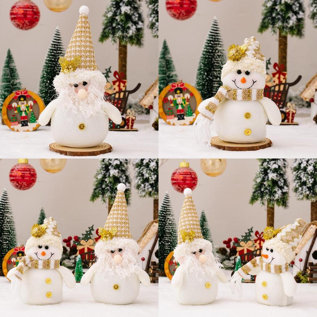 Snowman White Festive Plush Toy Charming Gnome Doll Versatile Christmas Piece Decoration