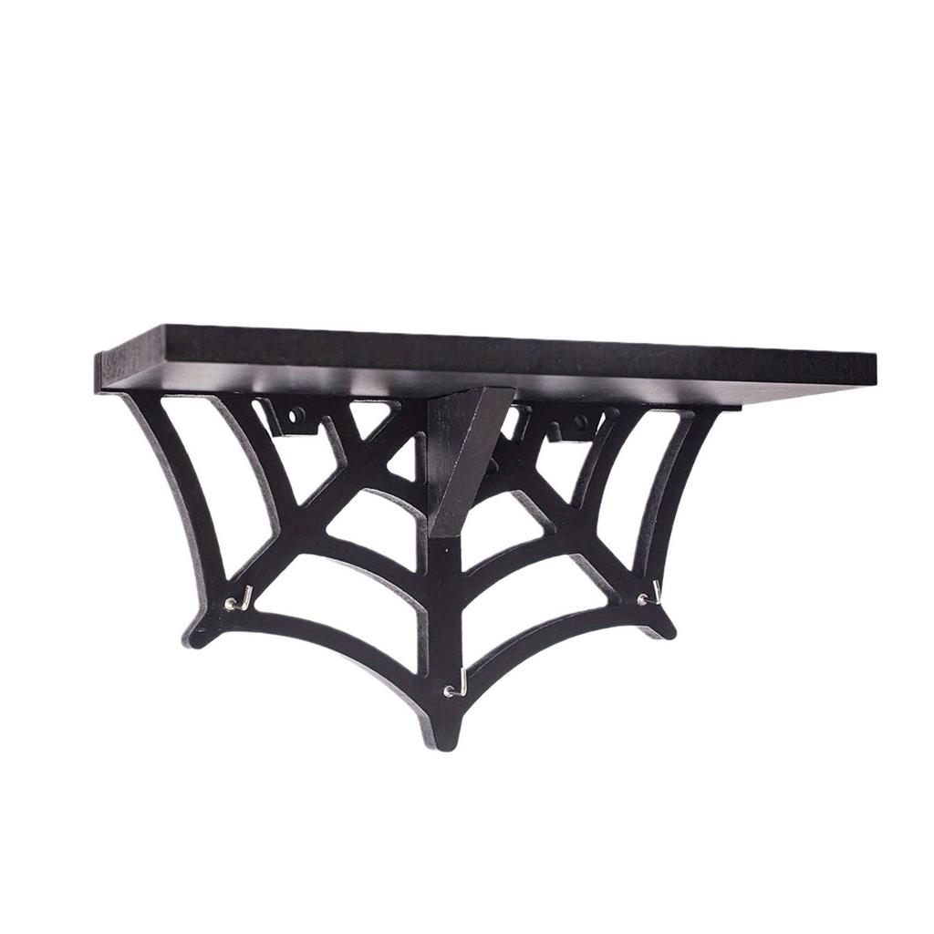 Suspended Shelving Unit, Halloween Decoration, Shelving Unit, Dark Crystal Display Unit, Wooden.