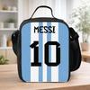 Messi Argentina Nº. 10 Bolsas Térmicas para Almoço - Portátil e de Ombro com Bolsa de Gelo