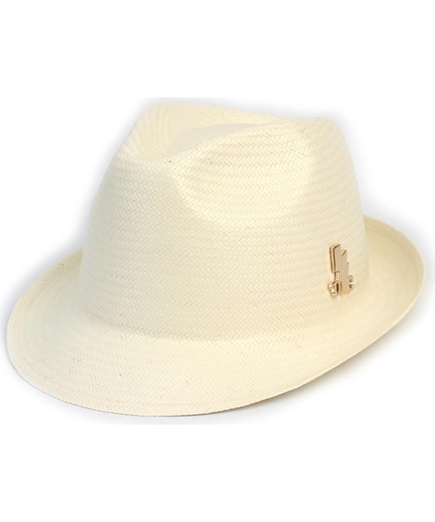 Yunibeosyeolkemiseuteuli Bu Gentle Simple Ivory Fedora Summer Hat