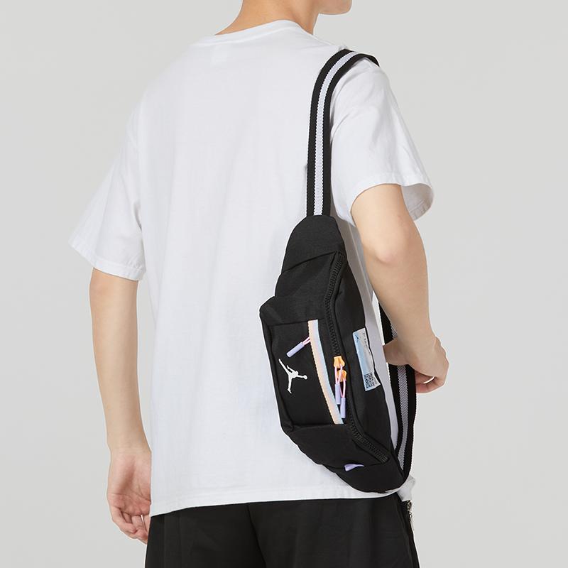 Jordan Fabric Sling Bag, Fanny Pack Small Unisex Black Jordan JD2343013TD-001