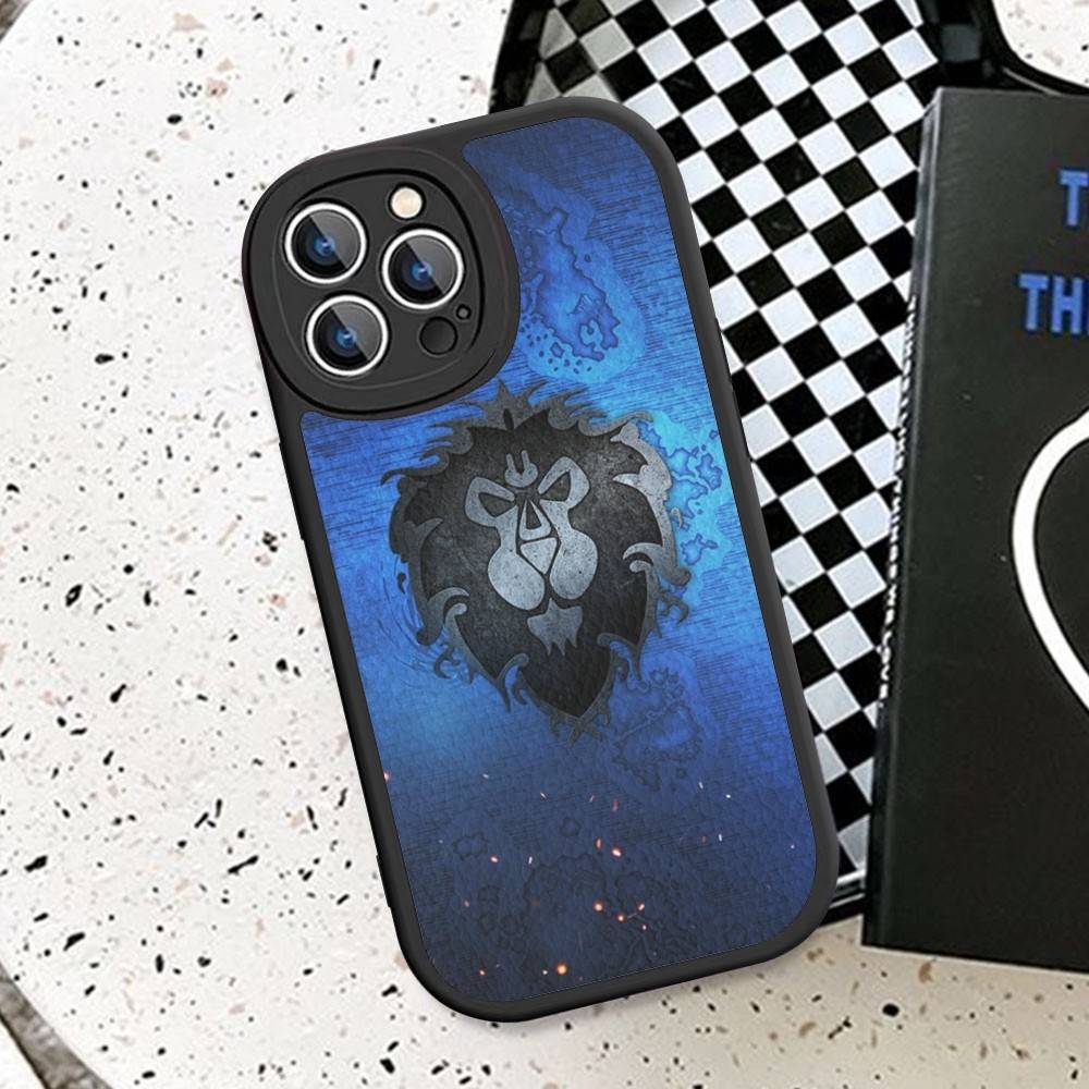 Game World Of Warcraft Leather Phone Case For IPhone 15 14 13 Pro Max 12 11 16 Plus Phone Cover